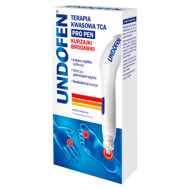 Undofen Pro Pen Terapia Kwasowa TCA, żel na brodawki i kurzajki, 1 szt.