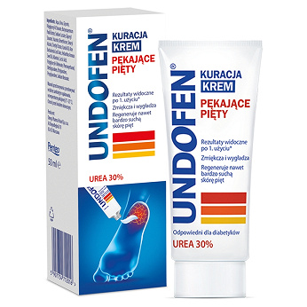 Undofen Kuracja pękające pięty, krem regenerujący suchą skórę pięt, 50 ml