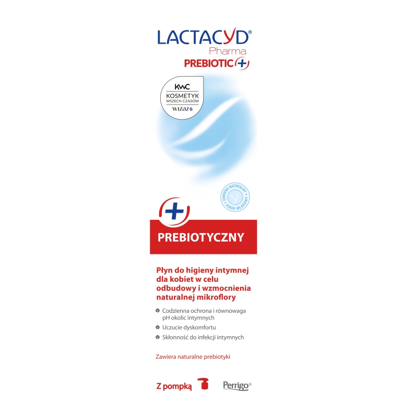 Lactacyd Pharma Prebiotic + Płyn do higieny intymnej wzbogacony o naturalne prebiotyki, 250 ml