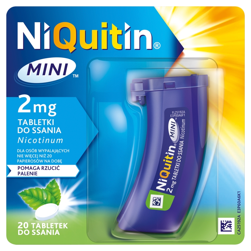 Niquitin Mini 2 Mg tabletki do ssania, 20 szt.