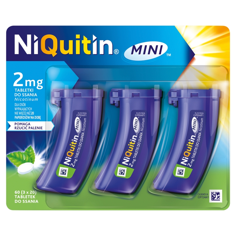 Niquitin Mini 2 Mg tabletki do ssania, 3 x 20 szt.