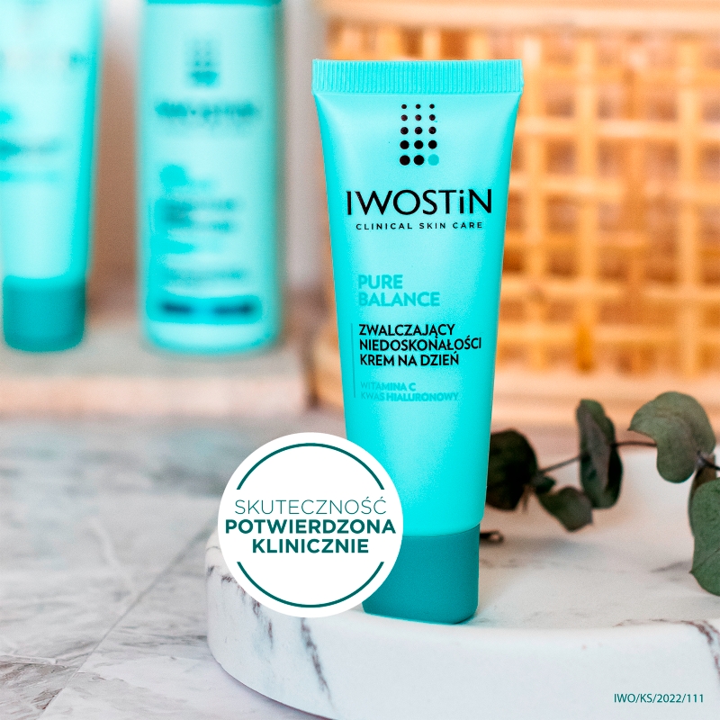 Iwostin Pure Balance , zwalczający niedoskonałości krem na dzień, 50 ml