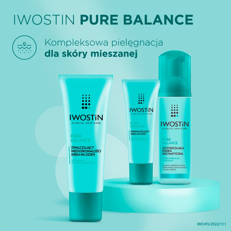 Iwostin Pure Balance , zwalczający niedoskonałości krem na dzień, 50 ml