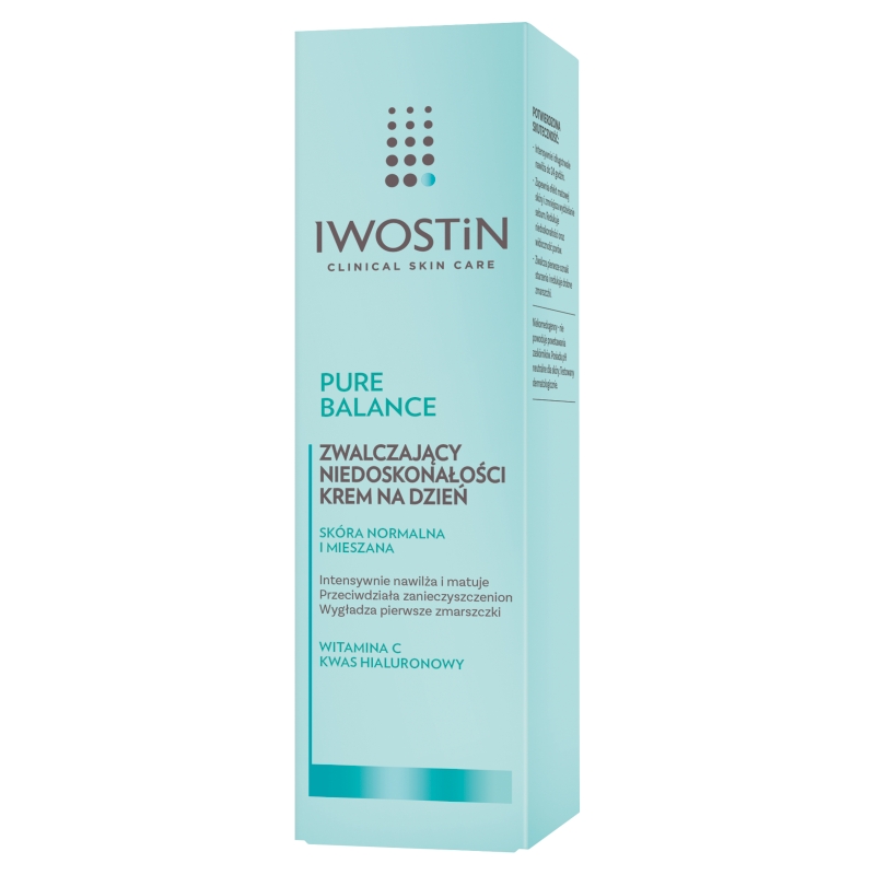 Iwostin Pure Balance , zwalczający niedoskonałości krem na dzień, 50 ml