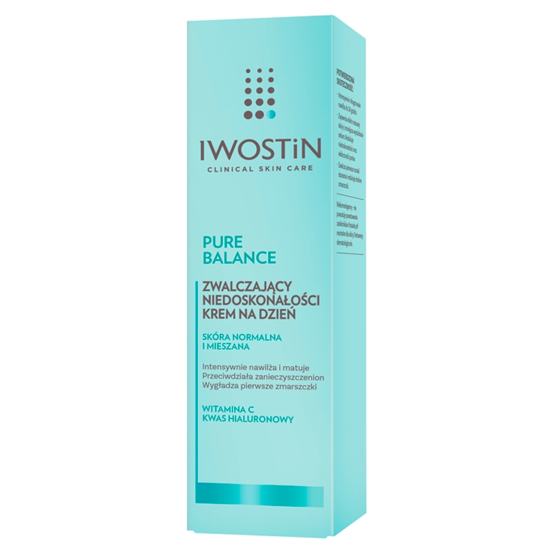 Iwostin Pure Balance , zwalczający niedoskonałości krem na dzień, 50 ml