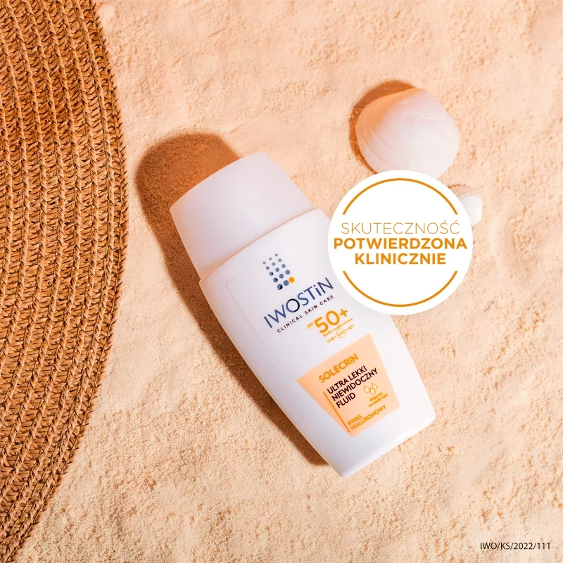Iwostin Solecrin, fluid ultra lekki do skóry wrażliwej  SPF 50+, 40 ml