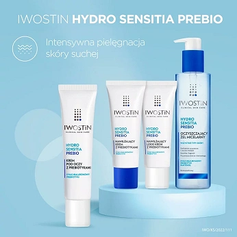 Iwostin Hydro Sensitia Prebio, krem pod oczy z prebiotykami, 15 ml