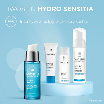 Iwostin Hydro Sensitia, serum intensywnie nawilżające do wszystkich typów skóry, 30 ml