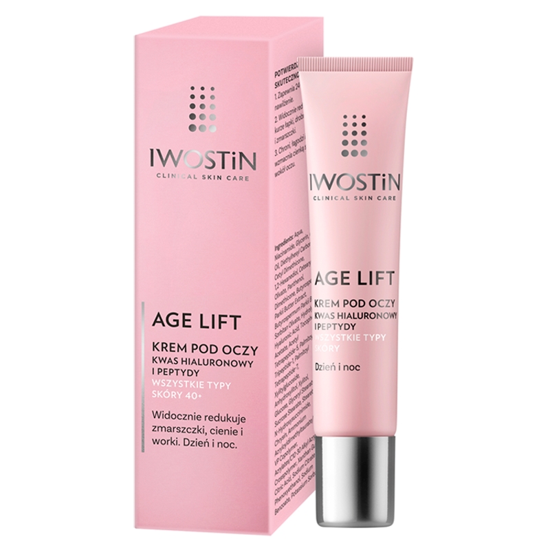 Iwostin Age Lift, krem pod oczy na dzień i noc do wszystkich typów skóry 40+, 15 ml