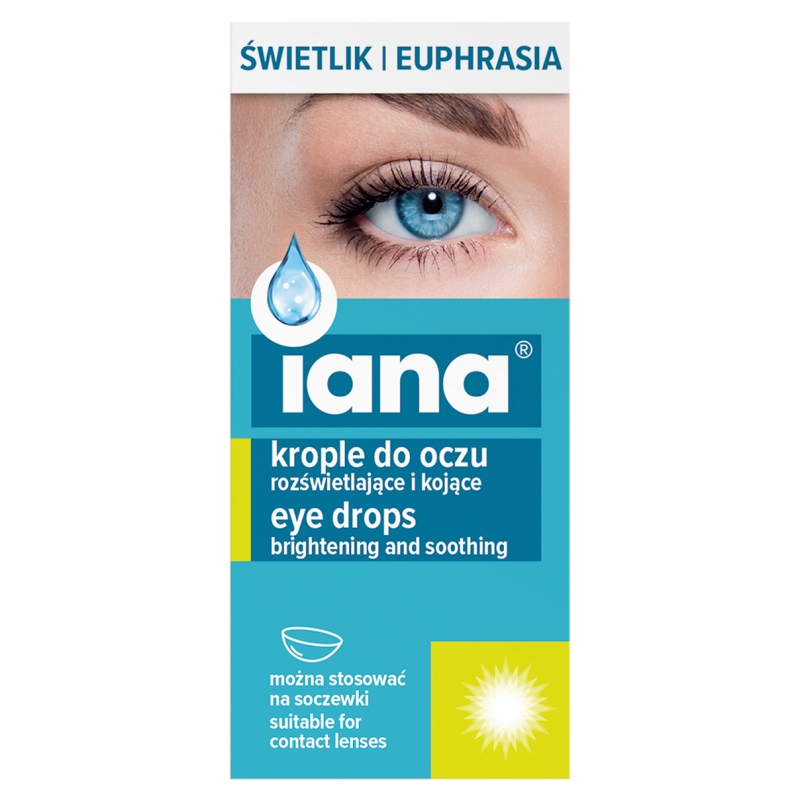 IANA ŚWIETLIK krople do oczu rozświetlające i kojące, 10 ml