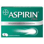 Aspirin Pro , tabletki o działaniu przeciwgorączkowym i przeciwbólowym, 500 mg, 8 szt.