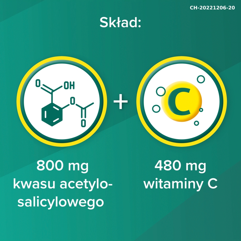 Aspirin C Forte, tabletki na przeziębienie i grypę z witaminą C, 10 szt.