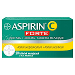 Aspirin C Forte tabletki na przeziębienie i grypę z witaminą C, 10 szt.