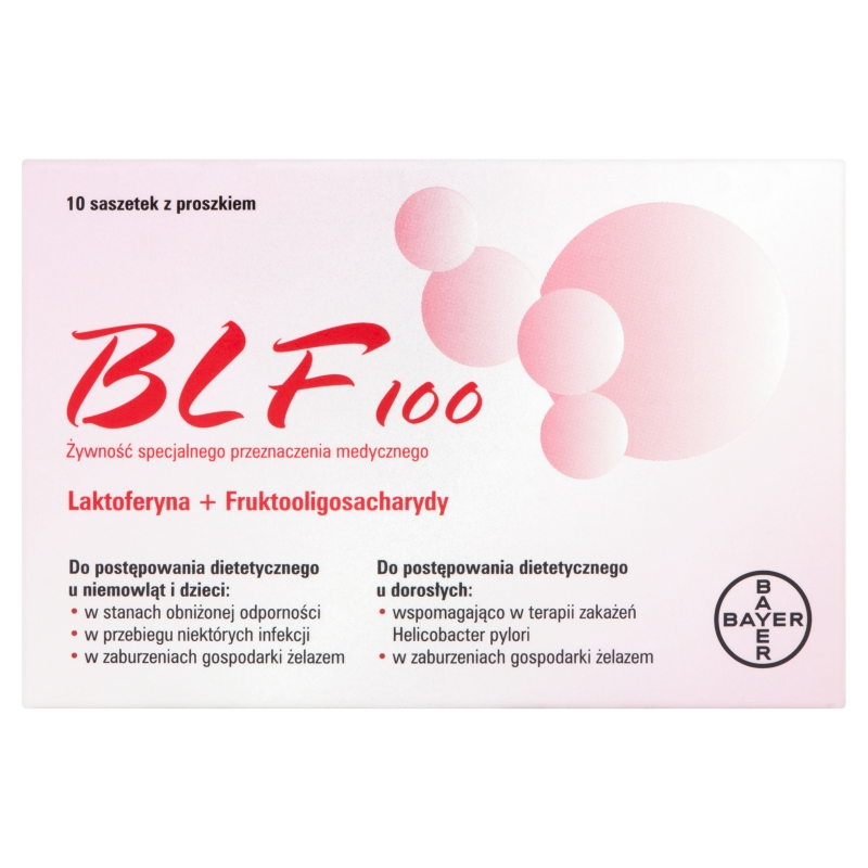 BLF 100, proszek probiotyczny ze składnikami wspierającymi odporność, 10 sasz. x 0,5 g