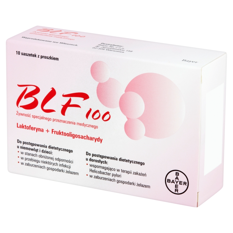 BLF 100, proszek probiotyczny ze składnikami wspierającymi odporność, 10 sasz. x 0,5 g