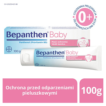 Bepanthen Baby, maść ochronna przed odparzeniami pieluszkowymi niemowląt, 100 g