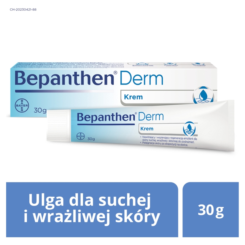 Bepanthen Derm  , krem do pielęgnacji suchej i podrażnionej skóry, 30 g