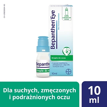 Bepanthen Eye, krople nawilżające do suchych oczu, butelka 10 ml