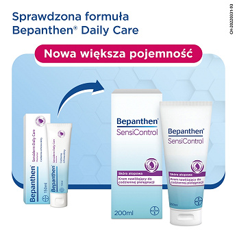 Bepanthen SensiControl , krem nawilżający, 200 ml