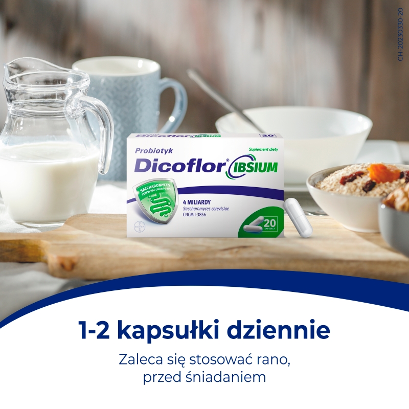 Dicoflor IBSIUM, probiotyk, 20 kapsułek