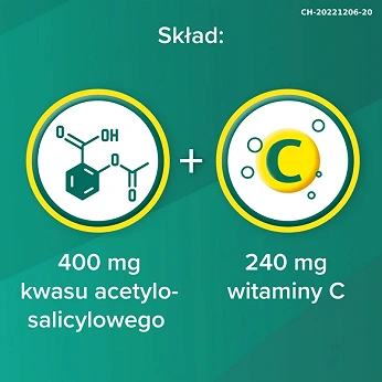 Aspirin C 400 mg + 240 mg, 40 tabletek musujących