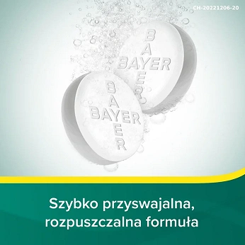 Aspirin C 400 mg + 240 mg, 40 tabletek musujących