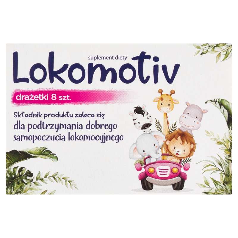 Lokomotiv drażetki, 8 szt. KRÓTKA DATA 30.06.2026