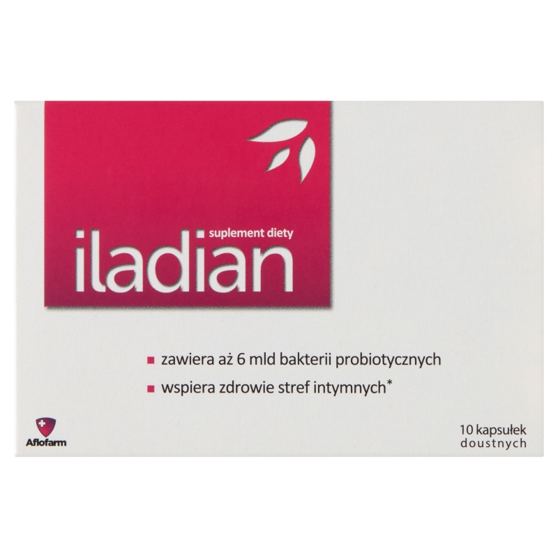 Iladian kapsułki ze składnikami wspierającymi zdrowie stref intymnych, 10 szt.