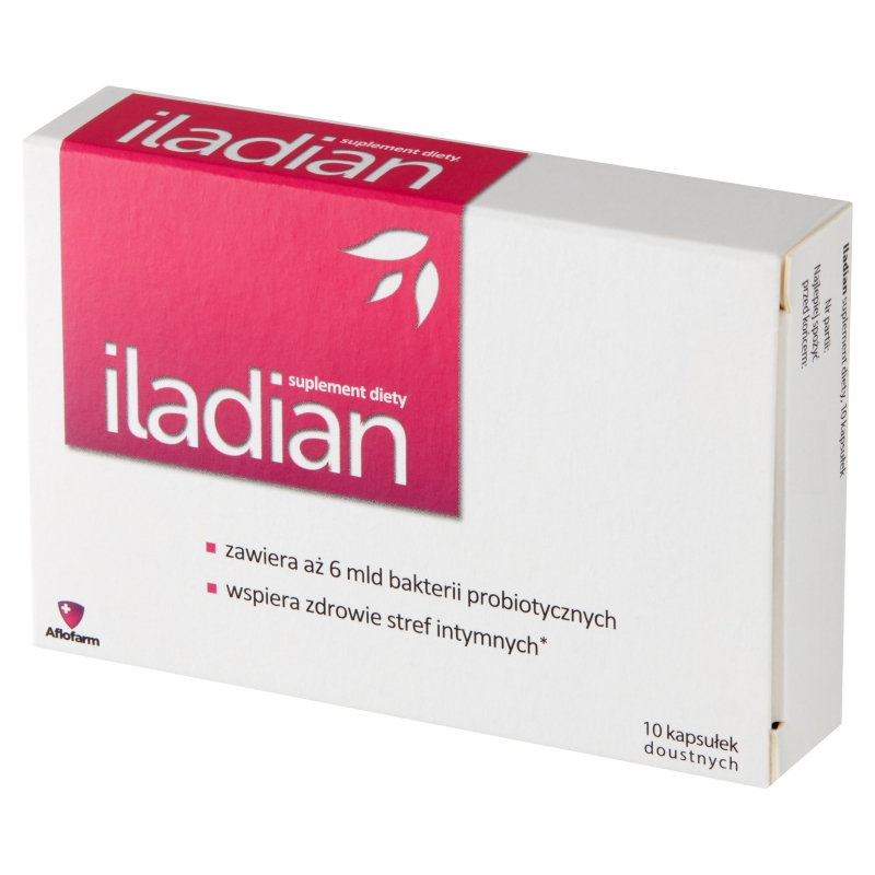 Iladian, kapsułki ze składnikami wspierającymi zdrowie stref intymnych, 10 szt.
