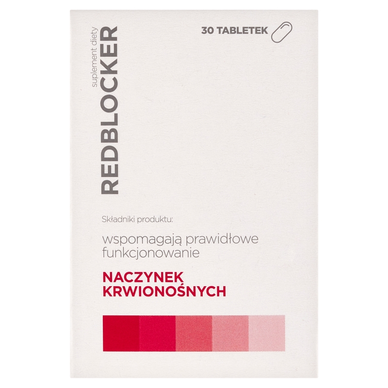 Redblocker  tabletki ze składnikami wzmacniającymi naczynia kwionośne, 30 szt.