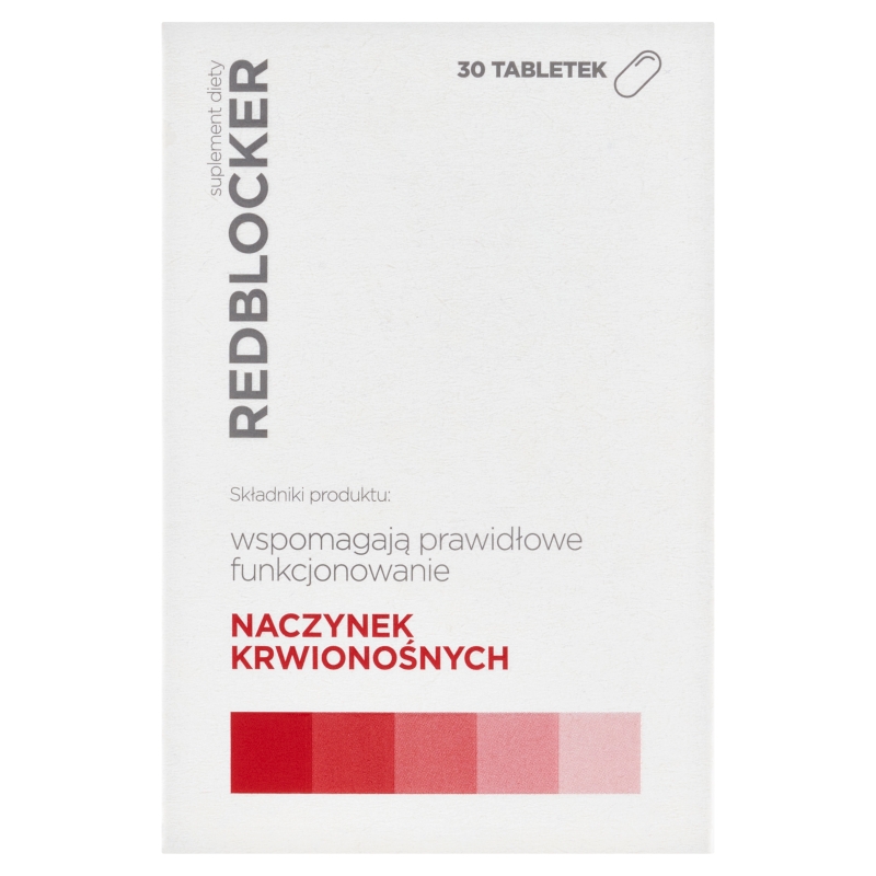 Redblocker , tabletki ze składnikami wzmacniającymi naczynia kwionośne, 30 szt.