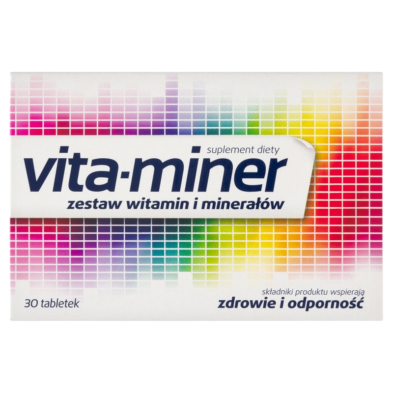 Acti Vita-miner tabletki z zestawem witamin i minerałów wspierającymi zdrowie i odporność, 30 szt.