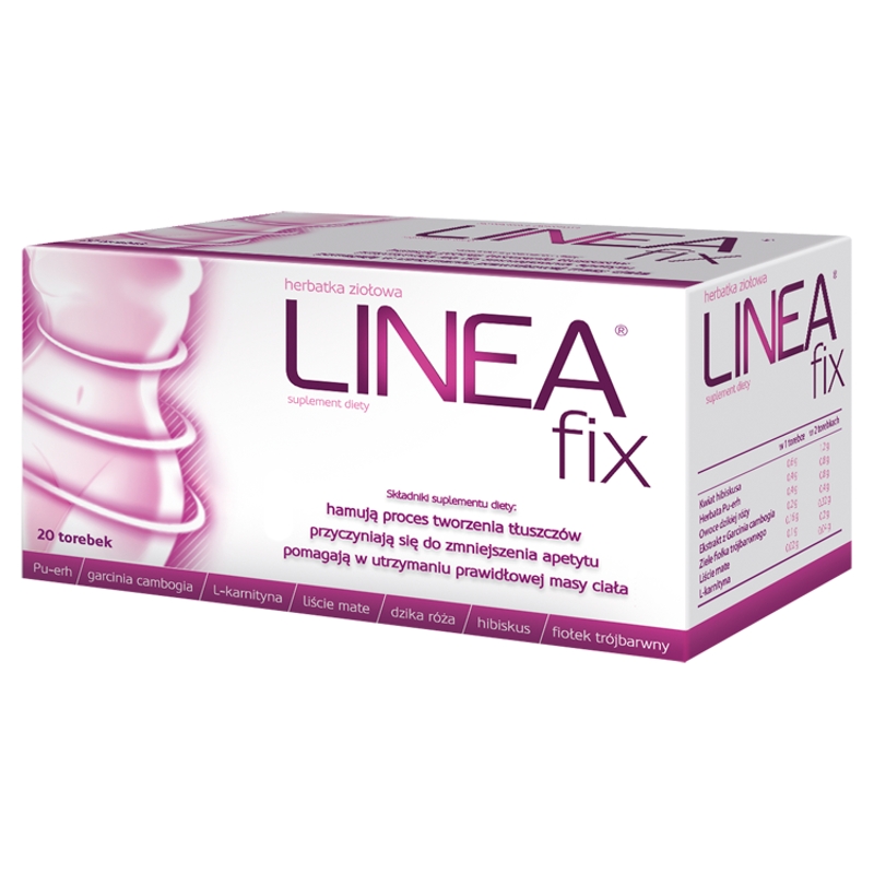 Linea fix, proszek ze składnikami wspomagającymi odchudzanie, 20 sasz.