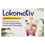 Lokomotiv pastylki do ssania ze składnikami wspomagającymi w chorobie lokomocyjnej, 6 szt.
