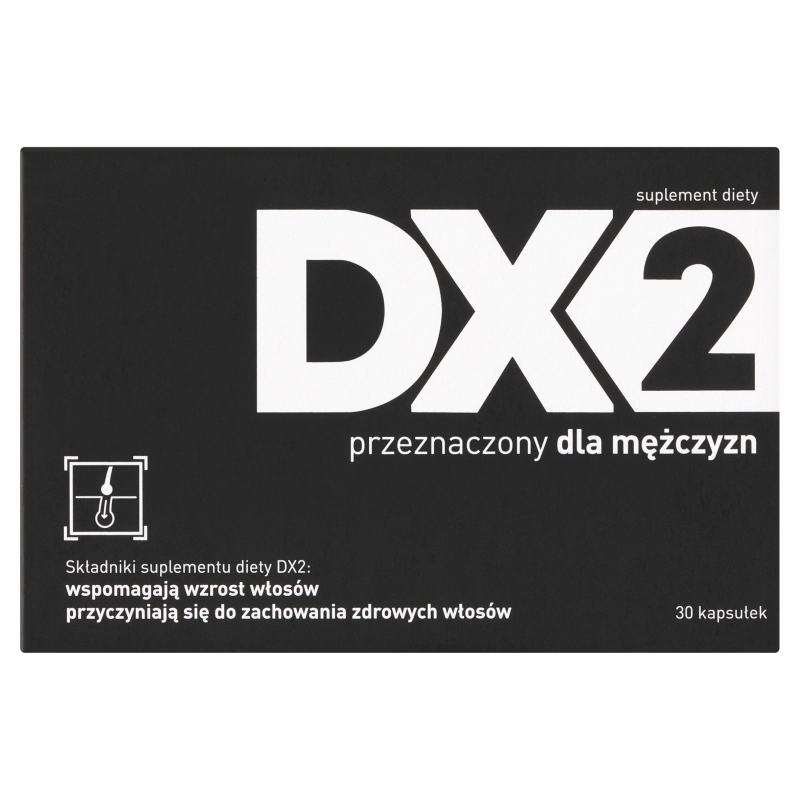 DX2 kapsułki  ze składnikami wzmacniającymi włosy dla mężczyzn, 30 szt.