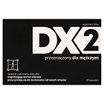 DX2 kapsułki  ze składnikami wzmacniającymi włosy dla mężczyzn, 30 szt.
