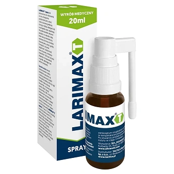 Larimax T, spray w stanach zapalnych błony śluzowej jamy ustnej i gardła, butelka 20 ml