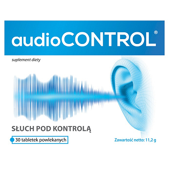 Audiocontrol, tabletki powlekane dla osób dorosłych, u których występują szumy uszne, 30 szt.