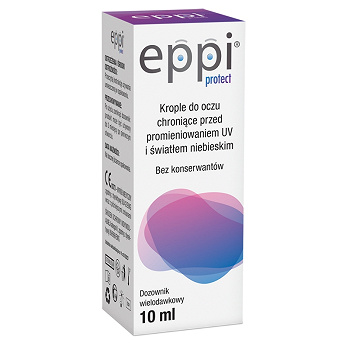 Eppi protect, krople do oczu chroniące przed promieniowaniem UV, 10 ml