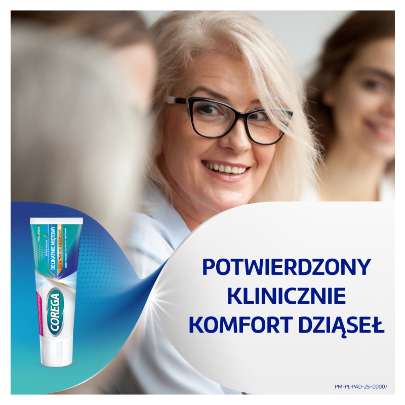 Corega Super Mocny delikatnie miętowy, krem do mocowania protez zębowych, 40g