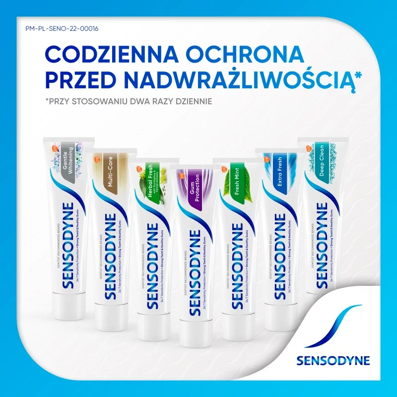 Sensodyne (Hyperdent) F, pasta do zębów z fluorem, ochrona przed próchnicą, tuba 75 ml