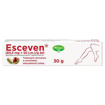 Esceven, żel na żylaki z kasztanowcem, tuba 30 g