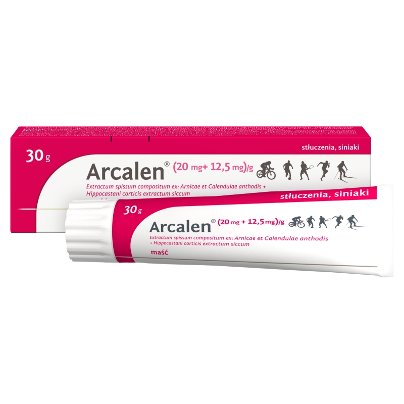Arcalen, maść na urazy, siniaki, stłuczenia, tuba 30 g