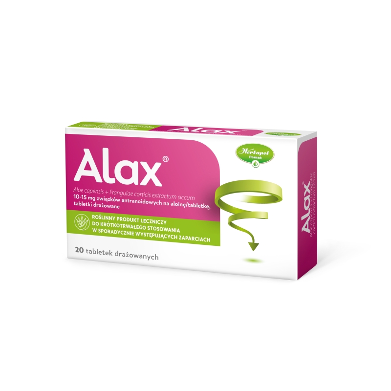 Alax, tabletki ułatwiające wypróżnienie, 20 szt.