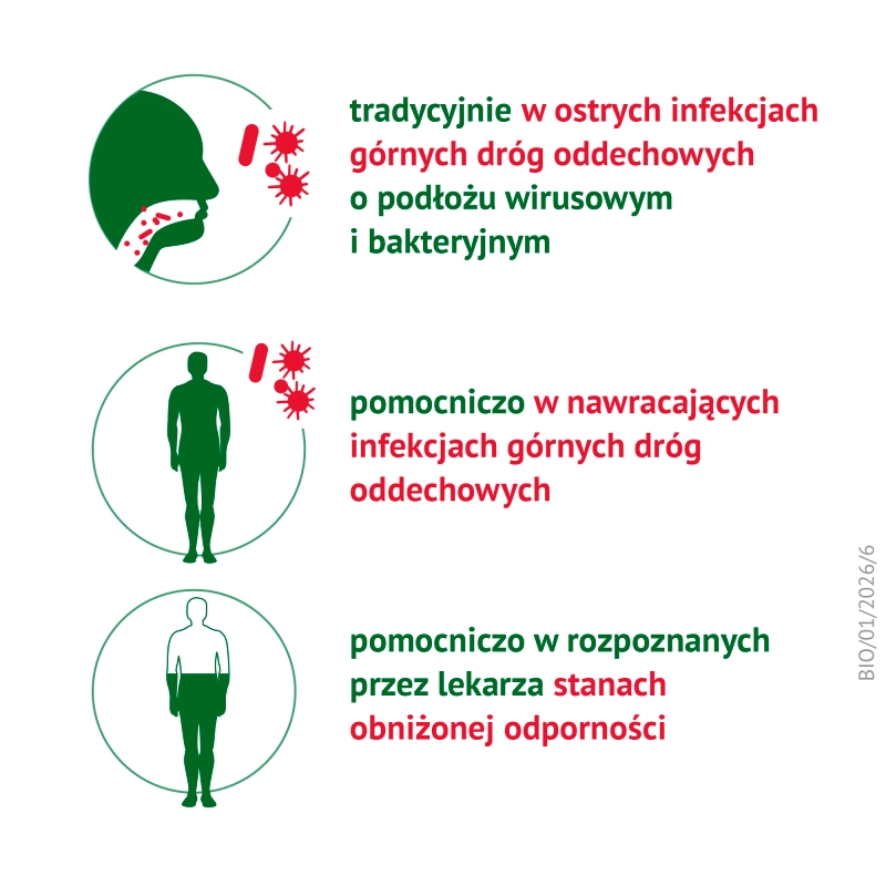 Biostymina, płyn na infekcje górnych dróg oddechowych, 10 ampułek 1 ml