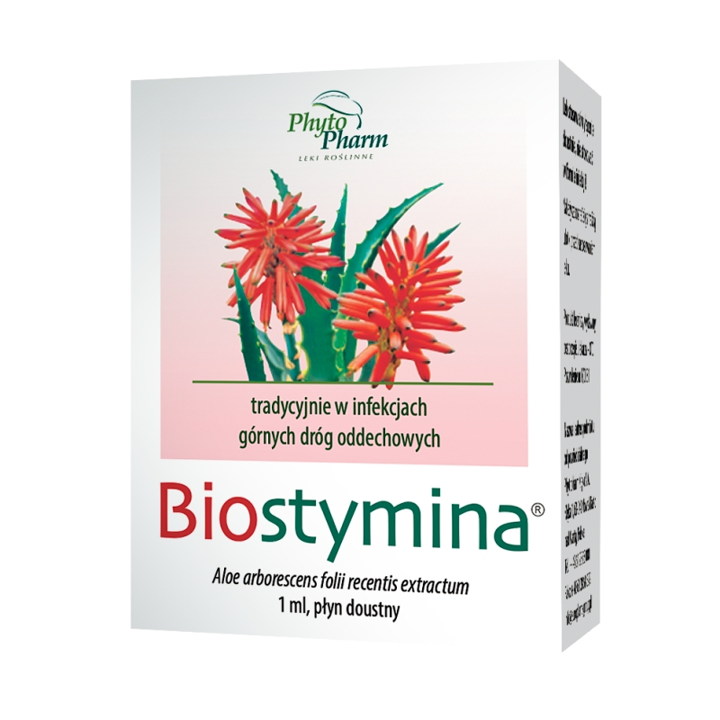 Biostymina płyn na infekcje górnych dróg oddechowych, 10 ampułek 1 ml