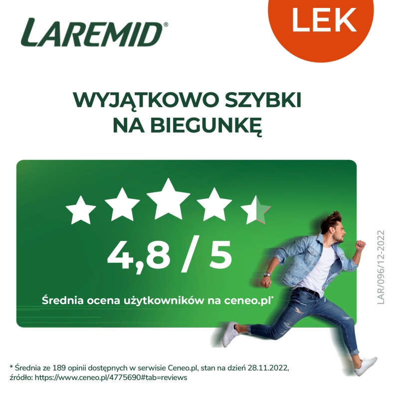 Laremid, tabletki na biegunkę, 10 szt.