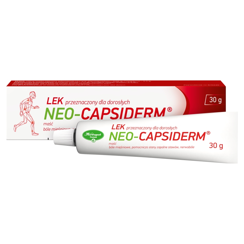Neo-Capsiderm, maść rozszerzająca naczynia krwionośne przy bólach mięśniowych, tuba 30 g