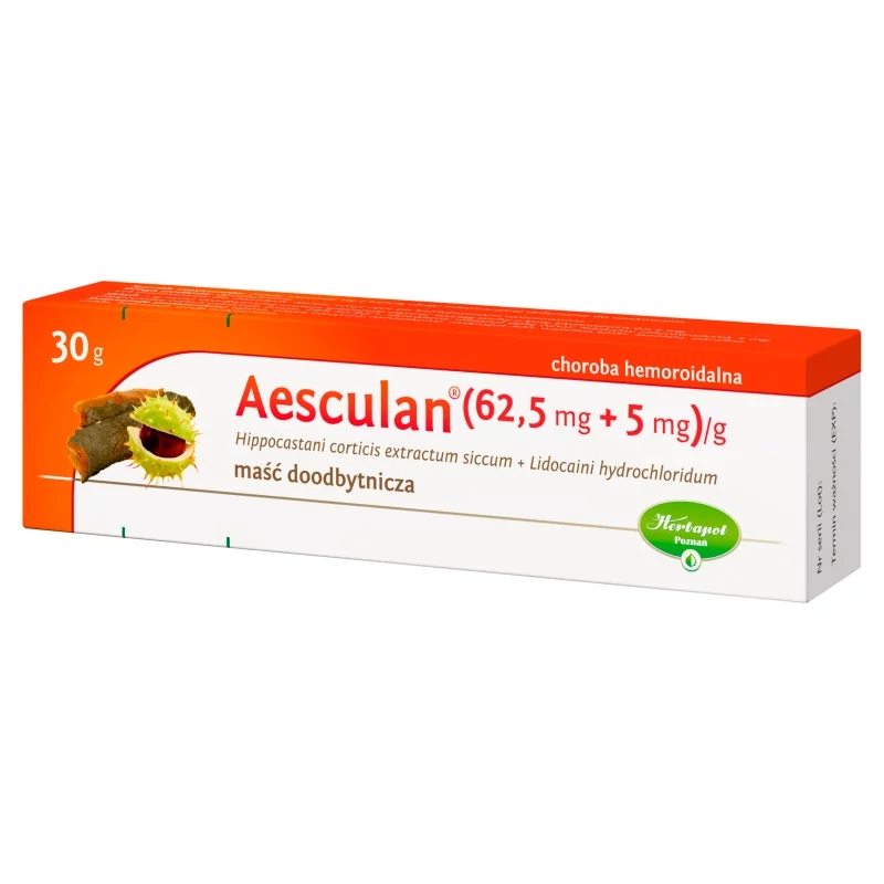 Aesculan, maść doodbytnicza na hemoroidy, tuba 30 g
