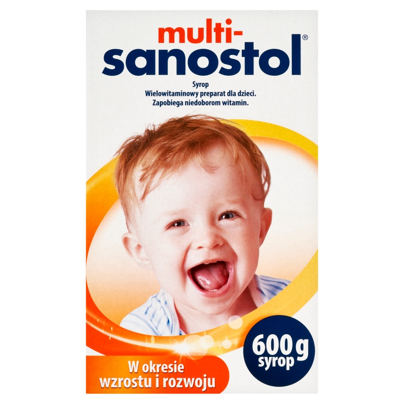Multi-Sanostol syrop na niedobór witamin dla dzieci, 600 g